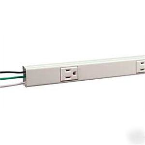 10 wiremold plug molds 6 outlet 6' long strip outlet 
