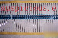 250PCS,1W metal film resistors (1R~10MR) 1%