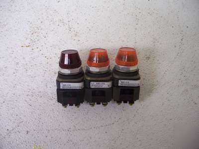 Allen-bradley 800T-P16 pilot lights lot of 3
