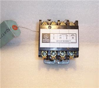 Ge starter 125 vdc coil CR161FBZ00477 2 - 3 pole 25 fla