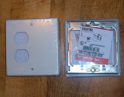 Lot of 10 wiremold V4047BX raceway cover plates 
