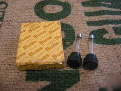 Lot of (2) glq-3 buss 300V glass fuses ( )