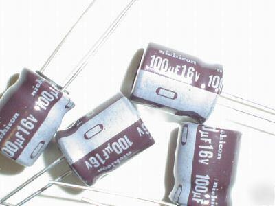 New 200 nichicon 16V 100UF low imped 105C capacitors 