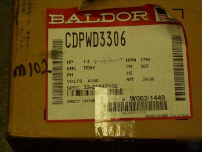 New baldor washdown 1/4 hp motor 180V permanent magnet