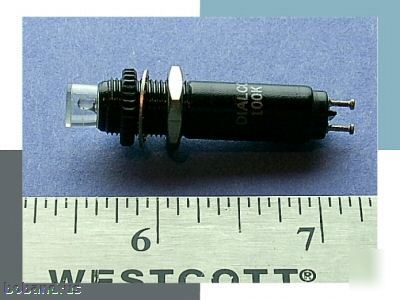 New dialco neon panel mount indicator light - -