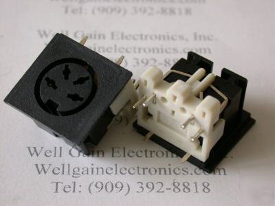 New hosiden TCS4440 din socket 4 pin pcb monut 