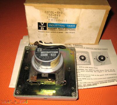 New veeder root industrial timer 60 min mpb 831106-011