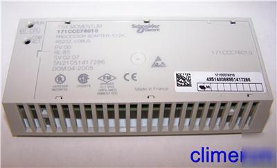 Schneider modicon 171CCC76010 module 512K RS232 