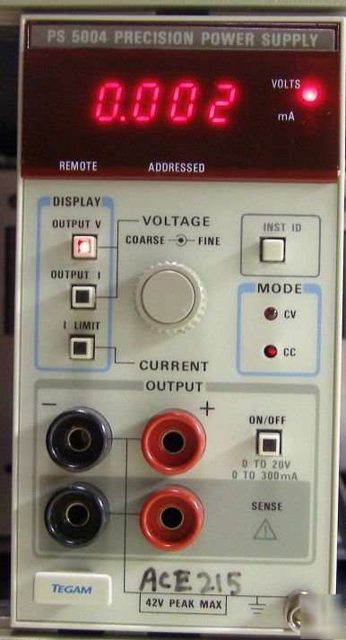 Tektronix ps 5004 precision power supply plug-in