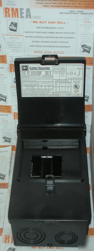 White rogers cutler hammer disconnect box ACD221RNM 30A