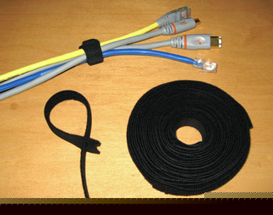 New 25 reusable velcro wraps cable tie 3/4