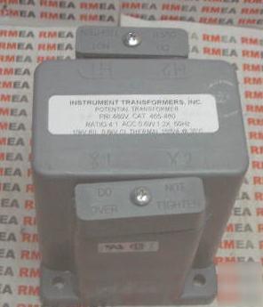 New instrument transformers primary 480V # 465-480 