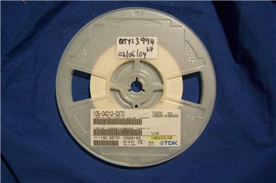 New tdk C1005C0G1E270JT000P sm ceramic cap qty 3994 
