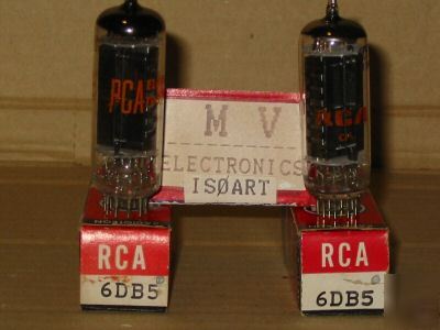 2 tubes 6DB5 rca - valvole rÃƒÂ¶hren lampes valvulas