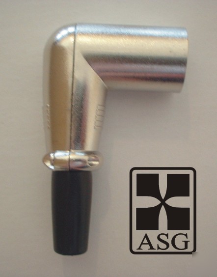 4 asg right angle male xlr cord ends connectors