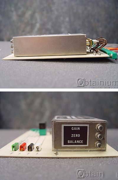 Ectron differential dc amplifier strain gage pwr supply