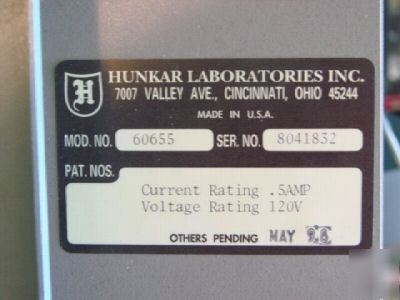 Hunkar lab control panel 60655 #5205 g