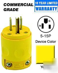 LEVITON15A/125V plug commercial 515-pv (10 units)