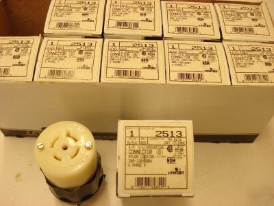 Leviton twist lock cap nema l 21-20 20 amp 5 pole 