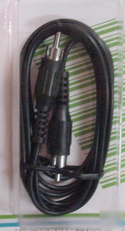 Lot of 2 mono hook-up cables 6 ft. input-output m-m