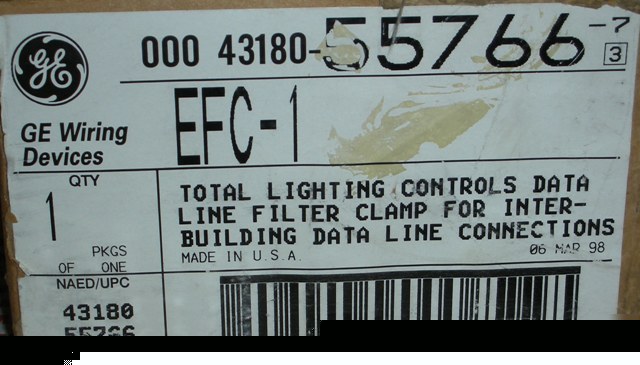 New ge efc-1 data line filter general electric 