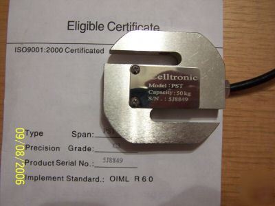 New load cell cap. 50KG force measurement & weighing. 