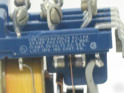 Potter & brumfield 25 amp 120 volt relay PM17AY