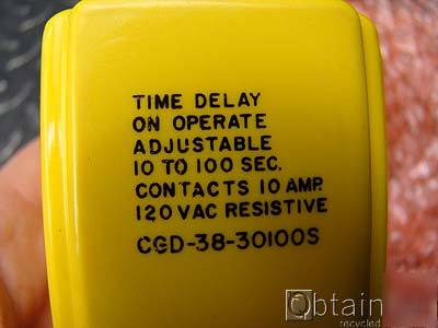 Potter & brumfield time delay switch, cgd-38-30100S