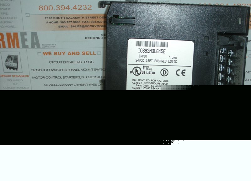  ge fanuc IC693MDL645E input module, used