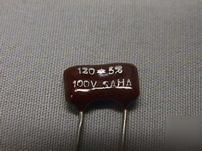 40 saha 120PF Â±5% 100V dipped mica capacitors