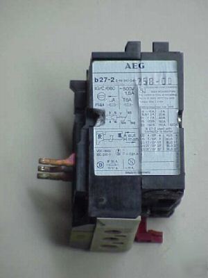 Aeg type B27 overload relay, 21-32 amps