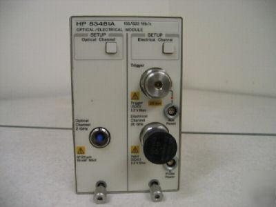 Agilent 83481A dual optical/electrical plug-in 155/162