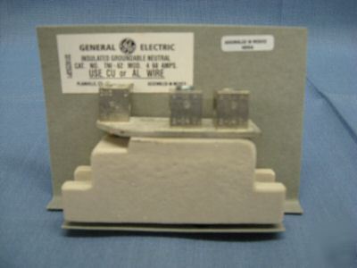 Ge insulated groundable neutral 600 v 60 a TN162