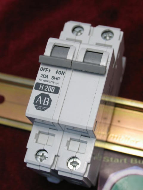 H200 allen bradley 2PL circuit breaker 1492-CB2 20 amp