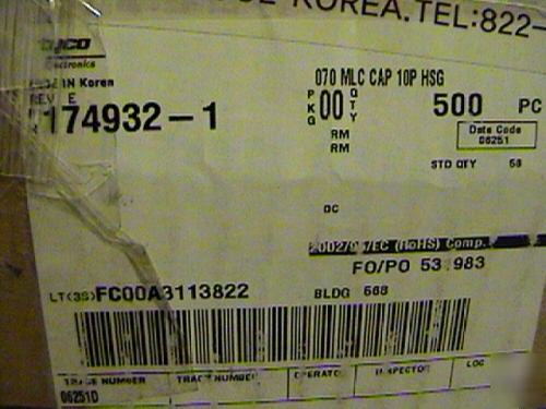 Lot of 50 tyco electronic multi-lock connector housings