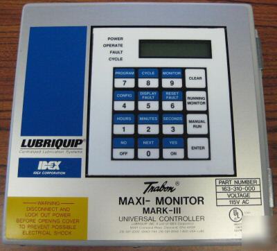Lubriquip maxi-monitor mark-iii controller 163-310-000