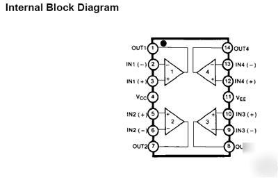 MC3403 quad op amp so-14 pkg st microelectronics 100PCS