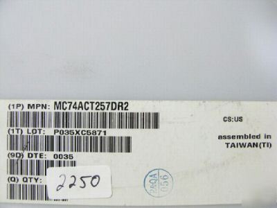 MC74ACT257DR2, SN74ALVCH16501DGGR, CD74HCT02M96