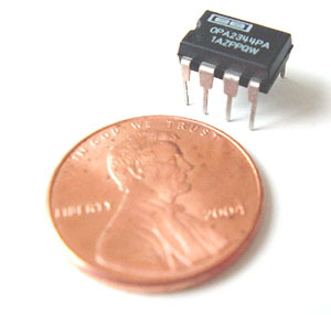 OPA2344PA ~ rail to rail op amp ~ ti ic cmos (3