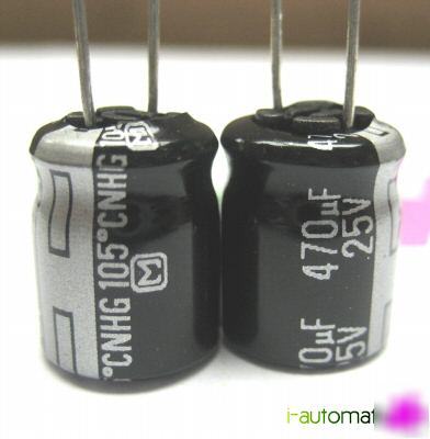 Panasonic 470UF 25V ultralow esr audio capacitors x 5PC