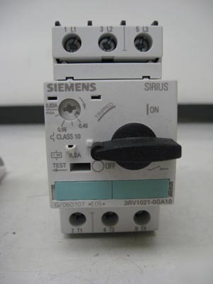 Siemens 3RV1021-0GA10 motor proctector * *