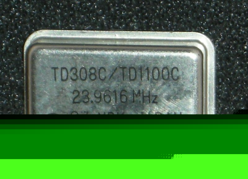 TD30BC/TD1100C 23.9616MHZ crystal aquired from closed 