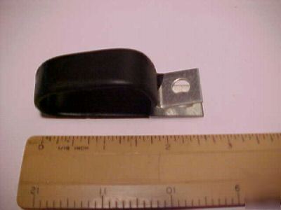  wire or tubing, loop clamps rubber coated qty 10