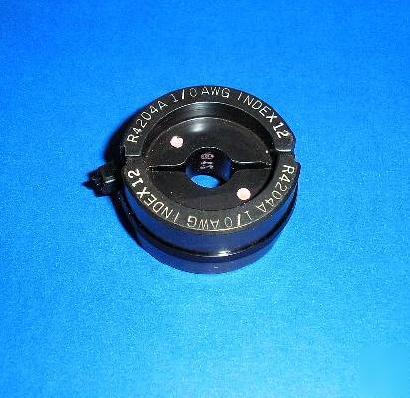 Burndy U25RT index 12 pink hydraulic crimper die vgc