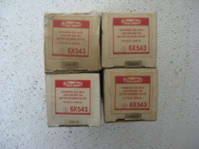 Dayton 6X543 solenoid 120V operating coil box lot of 4
