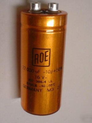 New 2 roe 16V 22000UF computer grade bus capacitors 