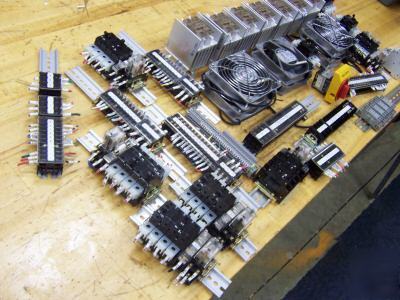 One lot, misc. omron electrical components