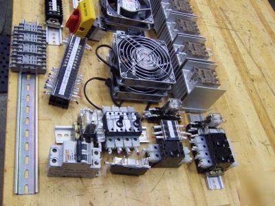 One lot, misc. omron electrical components