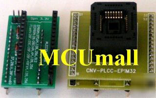 PLCC32-DIP32/DIP28 zif adapter 4 universal programmers