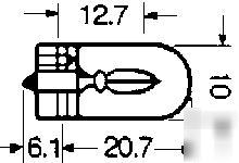 194 (60-58) plastic wedge pigtail socket receptacles